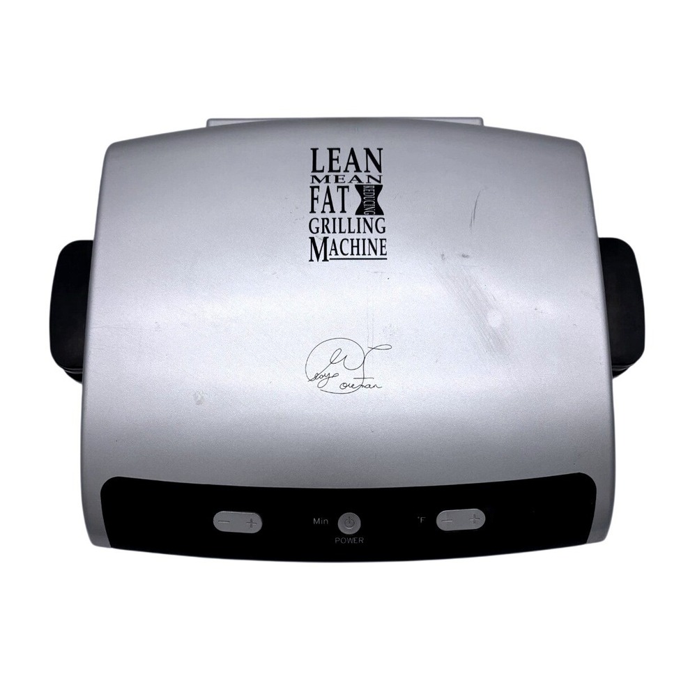 George Foreman Lean Mean Fat Reducing Grilling MachineGRP99 Silver Digital 1440W